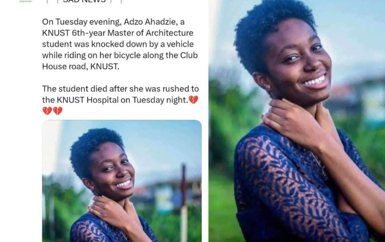 KNUST Student Killed In Campus Accident