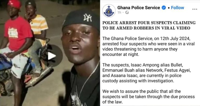 Police Arrest 4 Suspects Claiming To Be Armed Robbers In Viral Video
