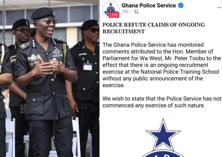 Ghana Police Refute Claims Of Ongoing Recruitment