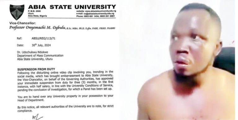 Sex For Grade: Abia State University Suspends Lecturer