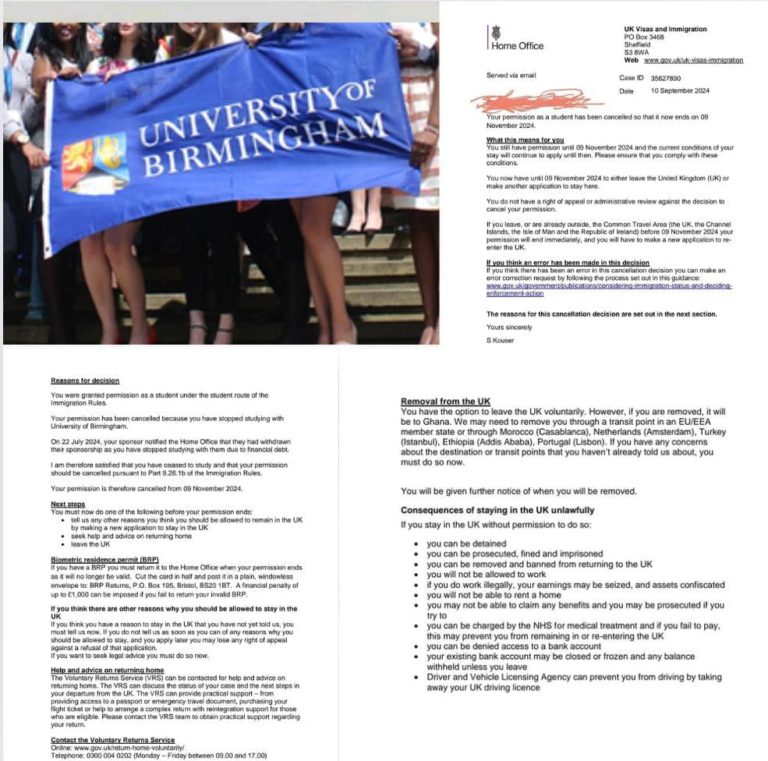 Ghanaian Students On Govt Scholarships In UK To Be Deported Over Unpaid Fees