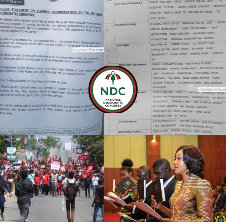 Police Outlines Guidelines For NDC’s Nationwide Demonstration Against EC – Check Out Routes For All Regions