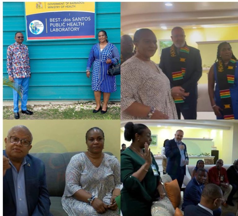 Deputy Health Minister Adelaide Ntim Leads Delegation of 155 Ghanaian Nurses to Barbados for Employment.